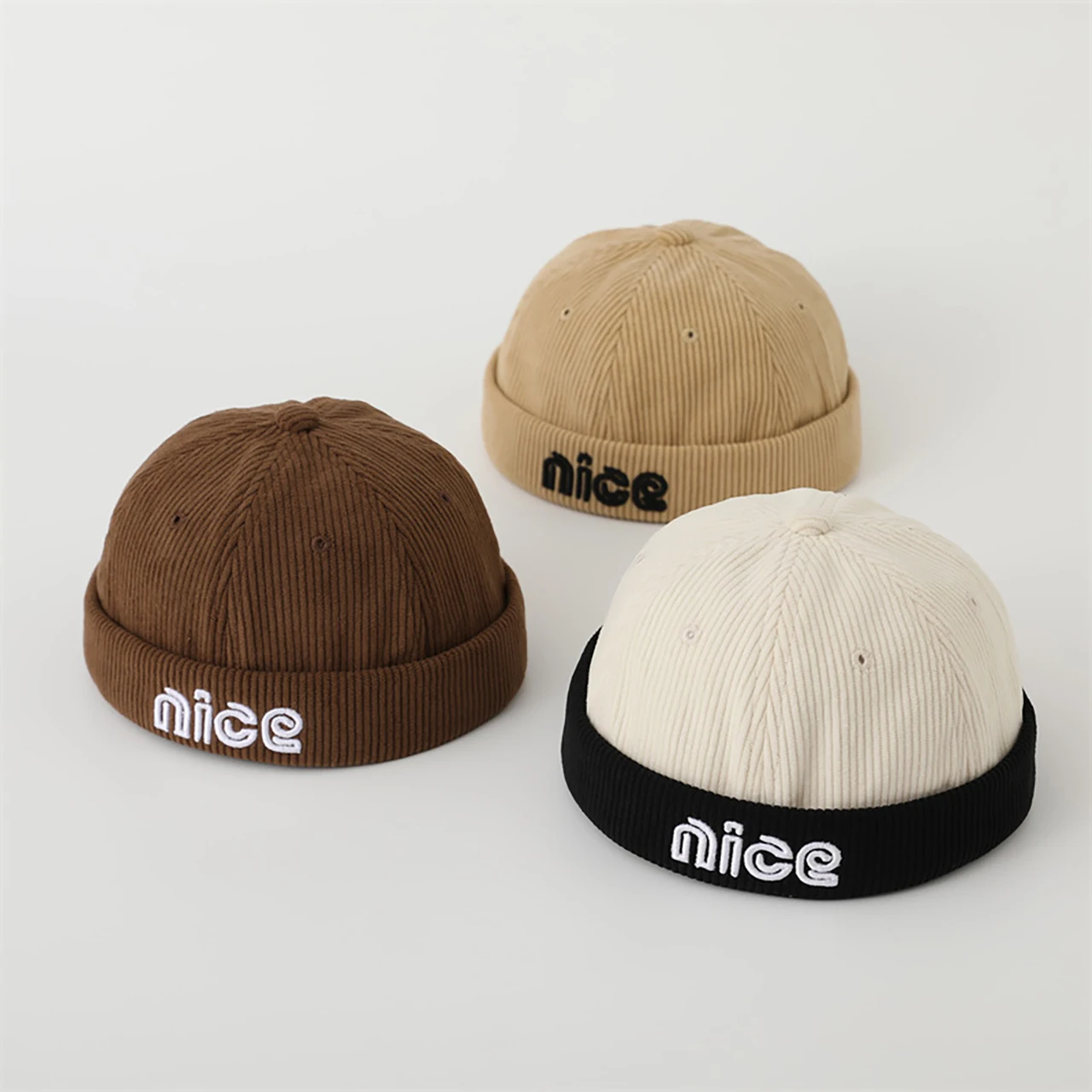 

Винтажная детская кепка-докер с буквенным принтом, однотонные шапочки с куполом, шляпа дыни без полей для малышей, летние и весенние хлопковые детские шапки-докуры