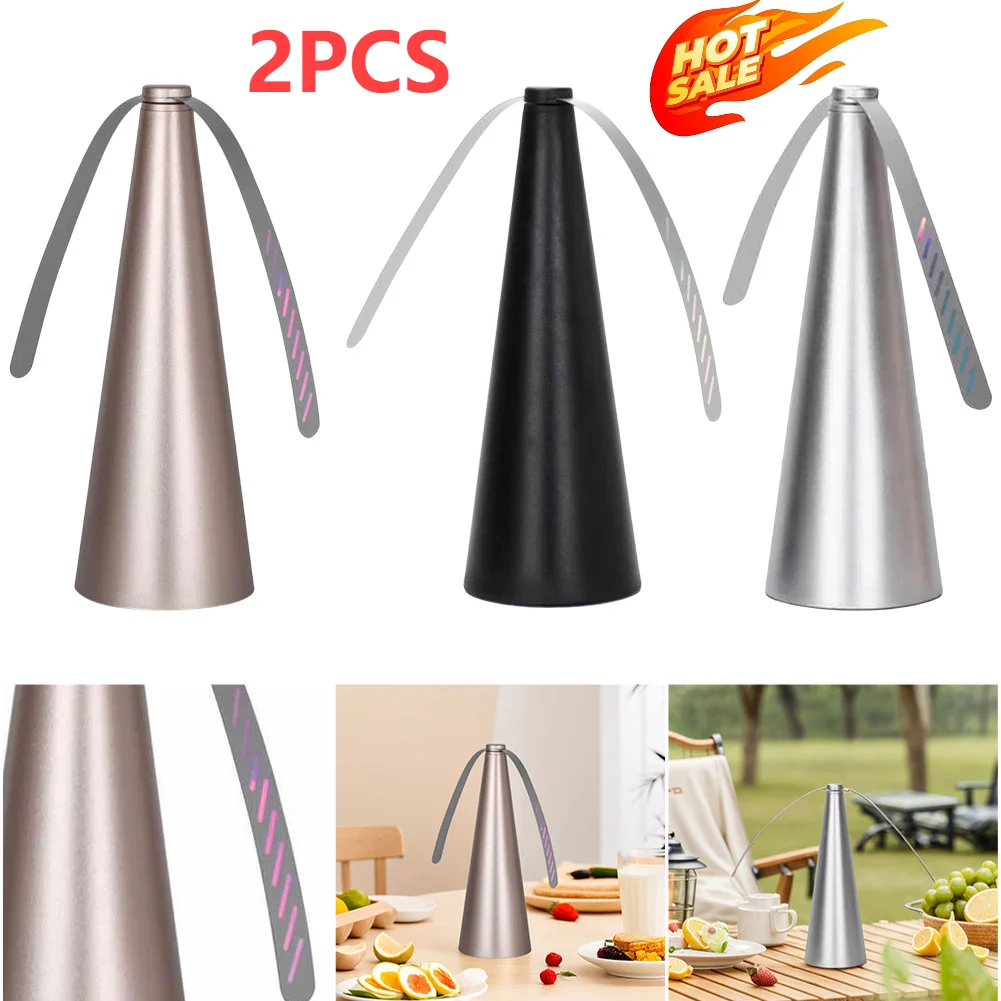 

2PCS Fly Repeller Table Fan USB Or AA Battery Powered Insect Fly Repeller Fans Portable Pest Control for Camping Picnic Party