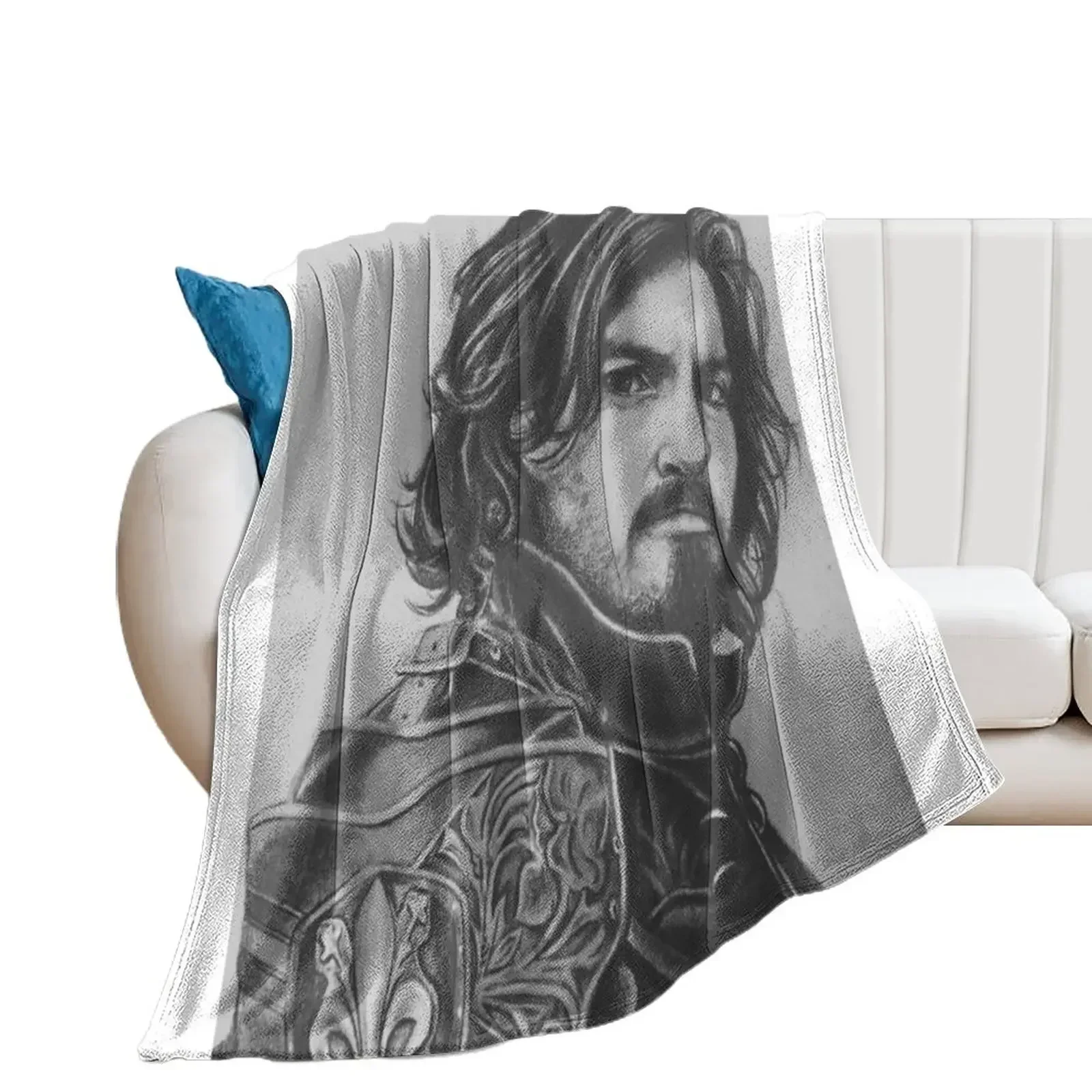 Captain Athos Throw Blanket Thins Flannel Fabric Decoratives Blankets