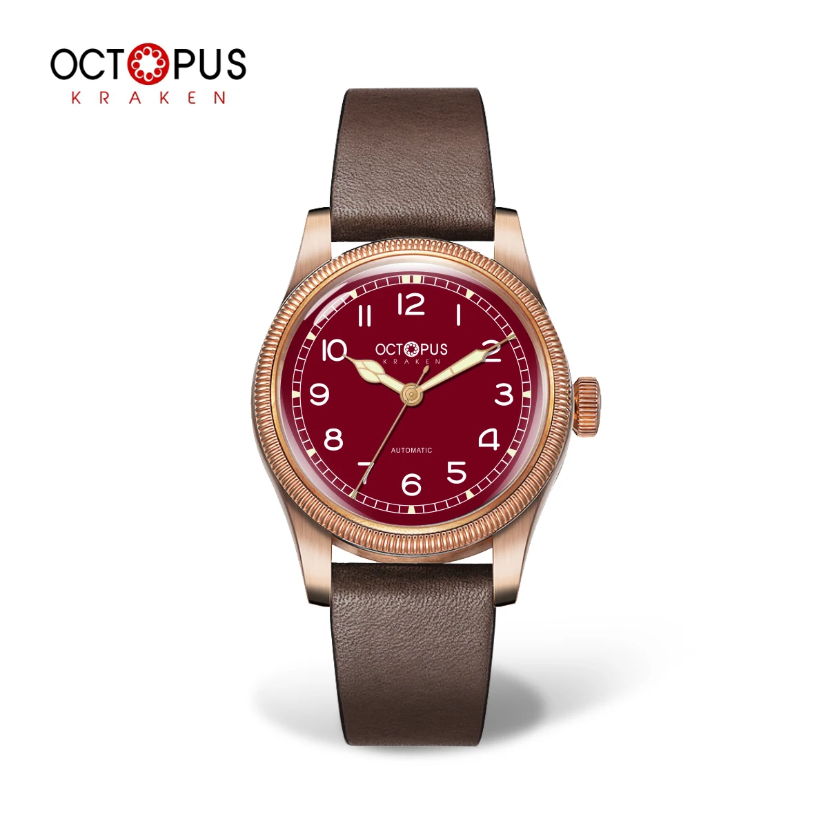 

Octopus Kraken 40mm CuSn8 Bronze Pilot Men Watch Automatic Mechanical Sapphire Waterproof 10Bar