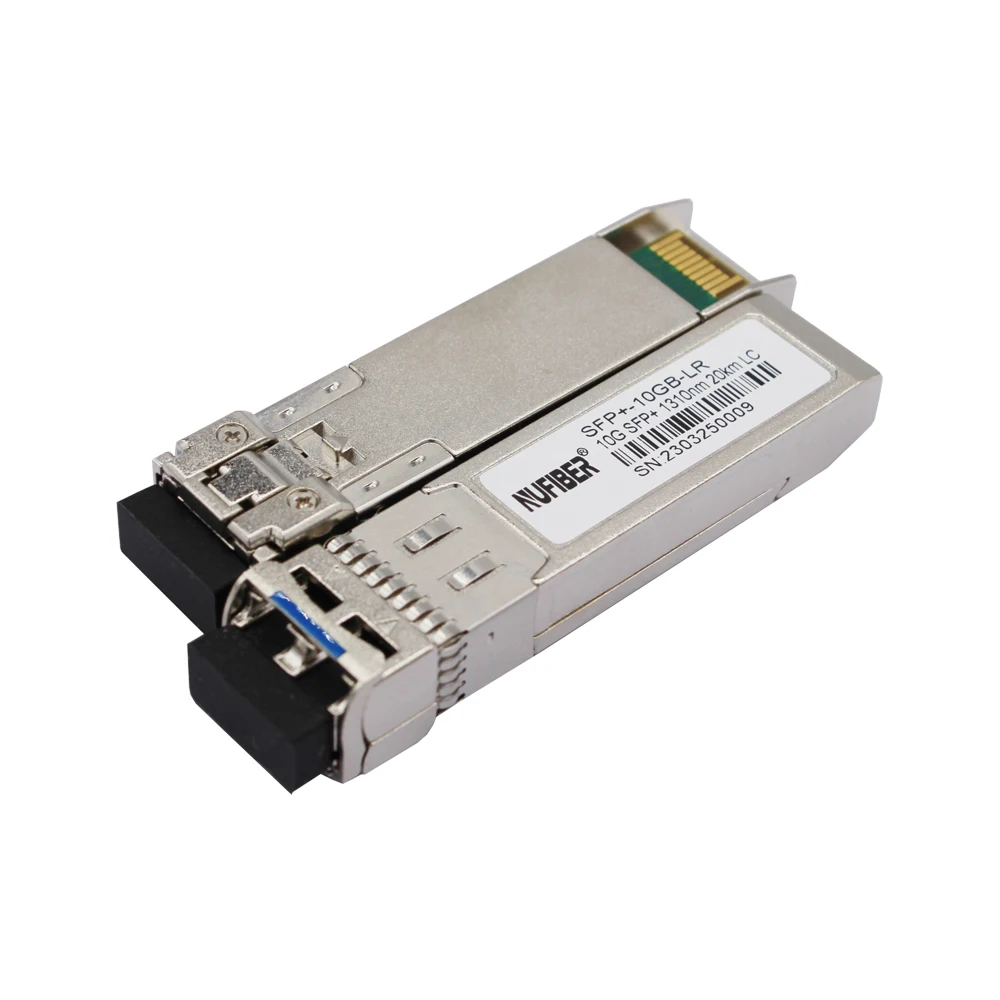 Módulo de fibra LC dúplex SFP + 10 Gb/s 20KM, módulo transceptor de conector SM 1310nm para centro de datos, transceptor Optique personalizable