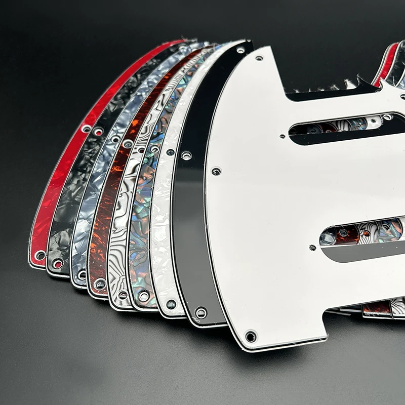 Tele Pickguard 3 Ply with 2 Single Coil Pickup 8 Hole Scratch Plate for TL Style Electric Guitar Multi Colour