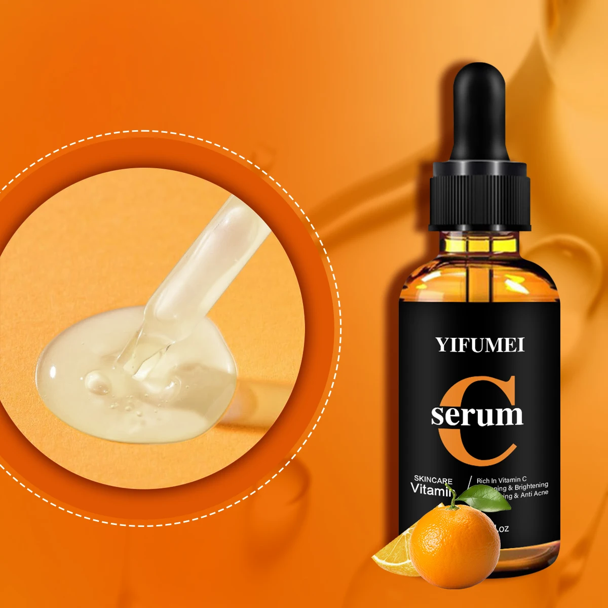 

Vitamin C Serum Hyaluronic Acid Soothing Brightening Firming Hydrating Facial Serum Korean Skincare Fast Absorbing For Skin Care