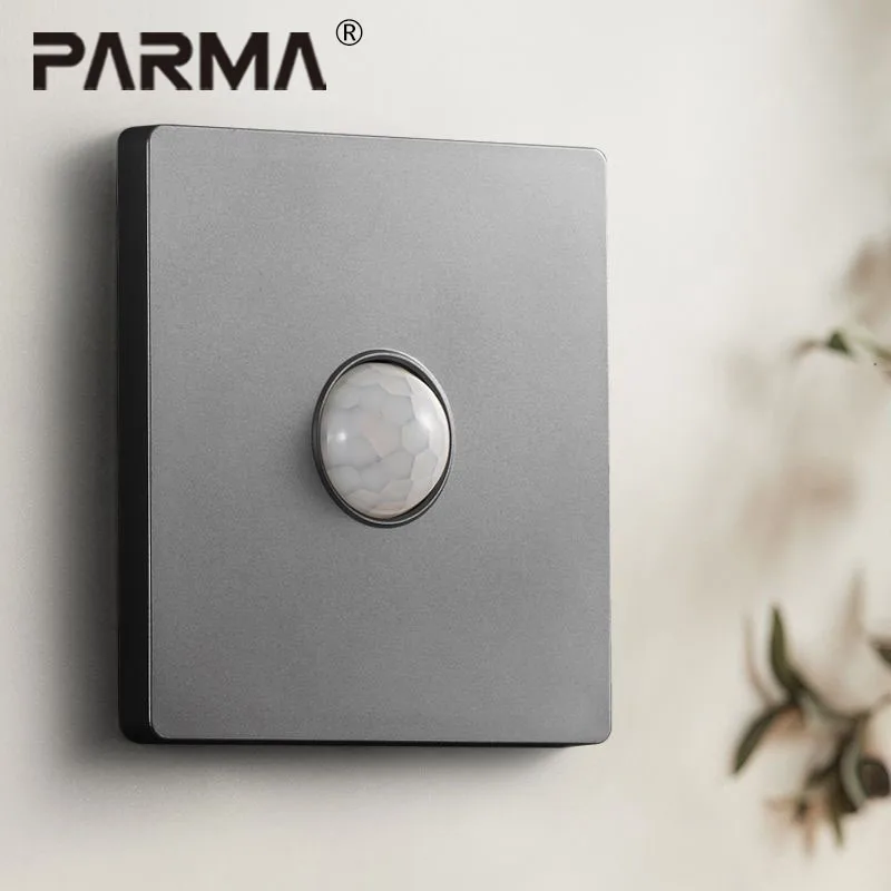 86-Type Human Body Sensor Switch Panel, 200W High-Power LED Light, Infrared Intelligent Strip Light Control, Corridor Delay