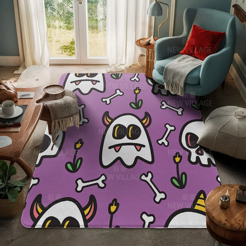 House entrance carpet Home door mat Living Room Bath Foot bathroom non-slip water absorption rugs bath Halloween Autumn Pumpkin