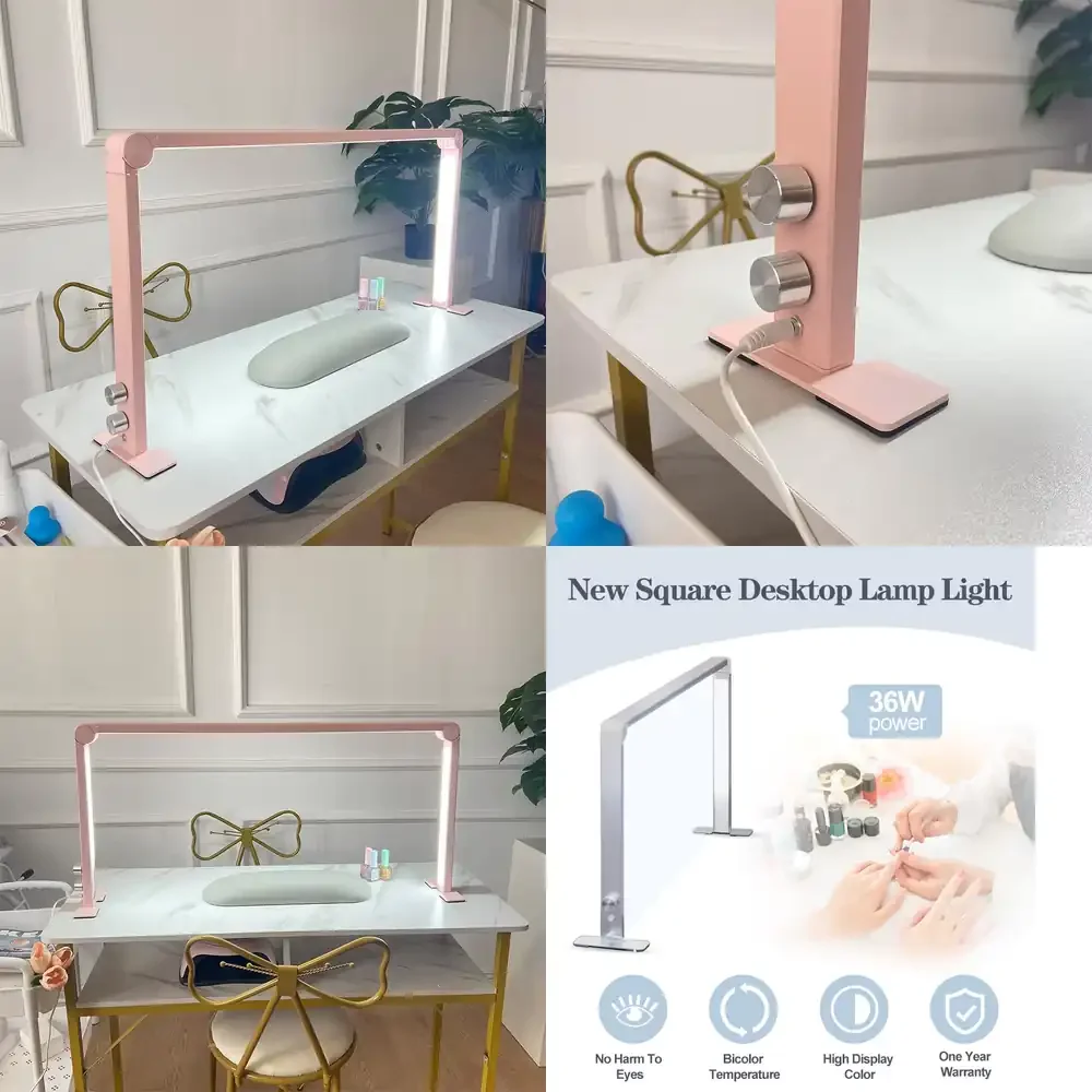 

Складная квадратная лампа для маникюра 36 Вт для нейл-арта, педикюра, татуировок, наращивания ресниц, освещения и сушки ногтей