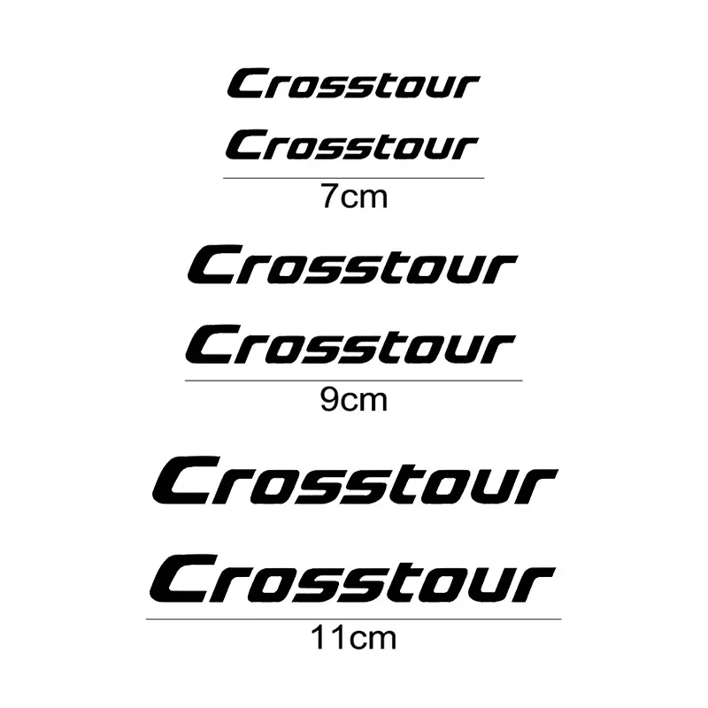 6pcs Waterproof Car Brake Caliper Sticker for Honda Crosstuor Emblem Heat Resistant Wheel Hub Decorative Decals Accessories