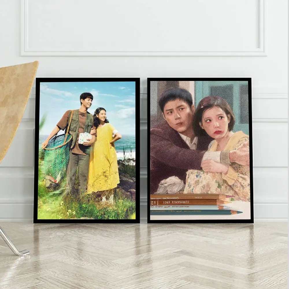 حار Kdrama عندما تعطيك الحياة اليوسفي المشارك ذاتية اللصق الفن ورق مقاوم للماء ملصق مقهى بار غرفة جدار ديكور