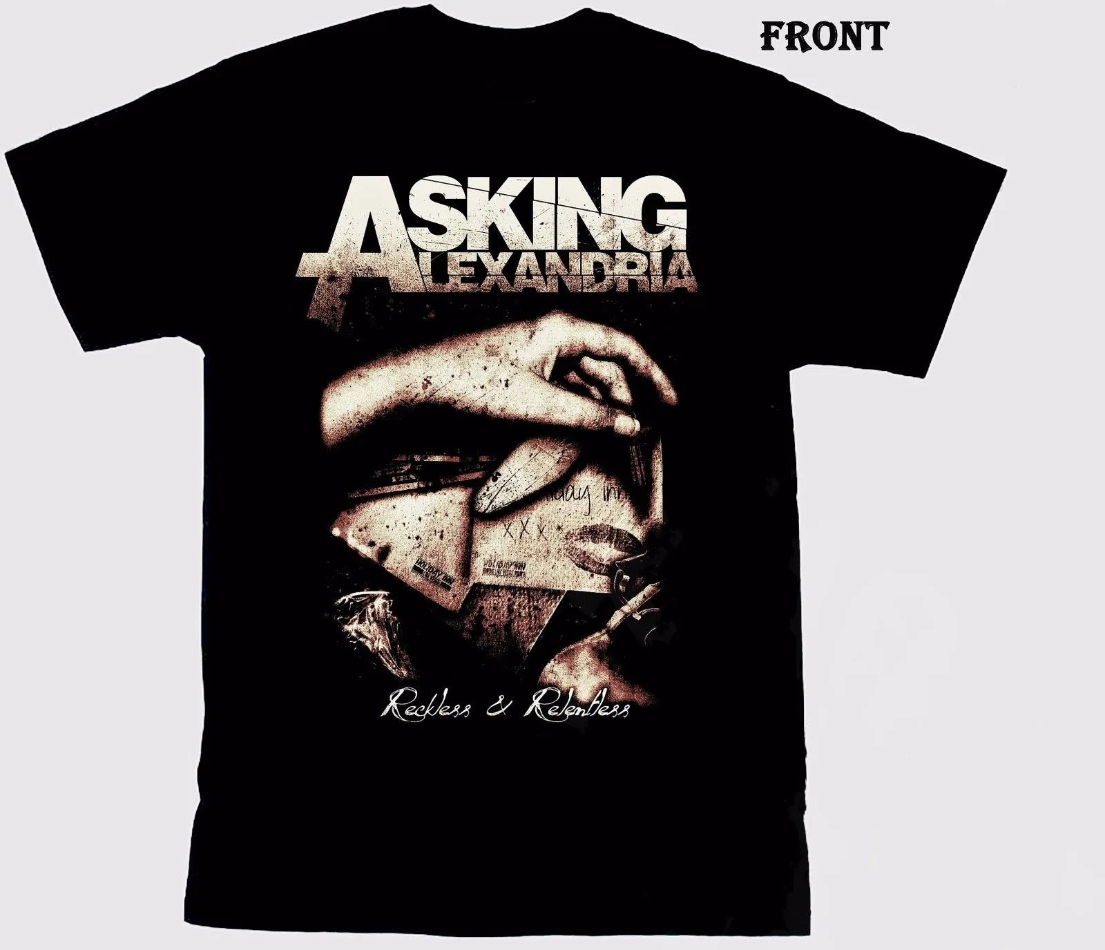 

Asking Alexandria Band On Stage Black T Shirt Cotton JK414