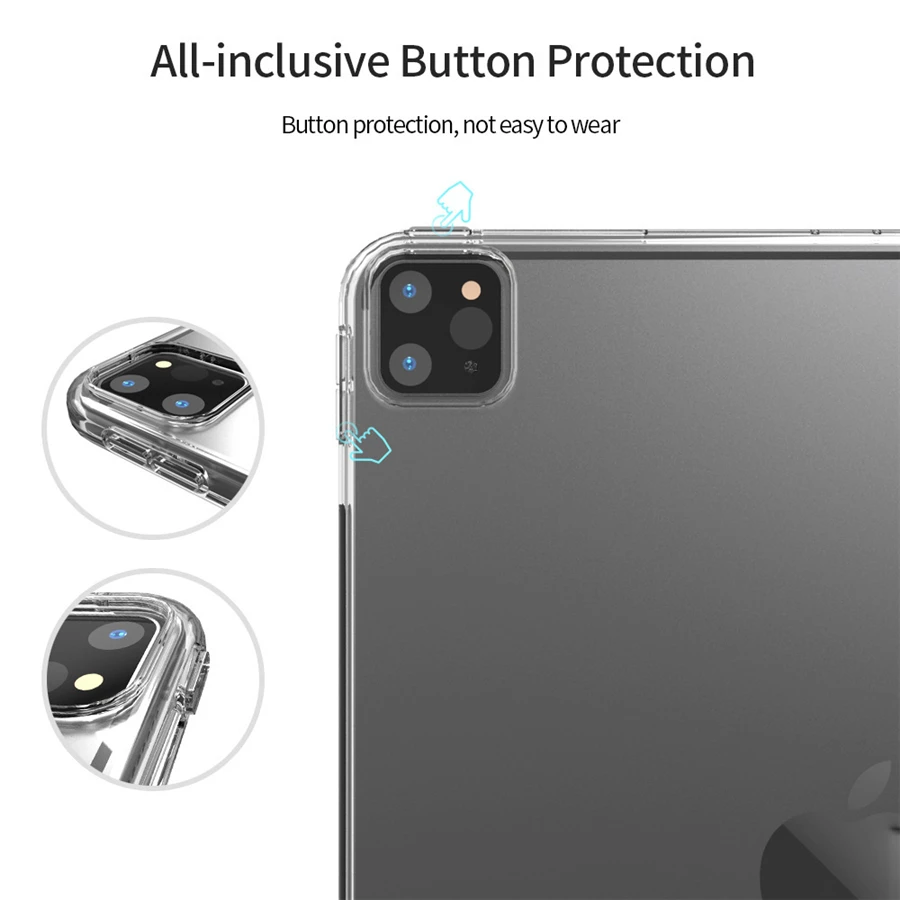 Klare Hülle für Ipad Pro 11 12,9 10,5 9,7 9. Generation mit Stifthalter-Abdeckung Ipad Mini 6 Air 5 4 3 2 1 10. 8 7 5 Tpu-Hülle – Detail 7