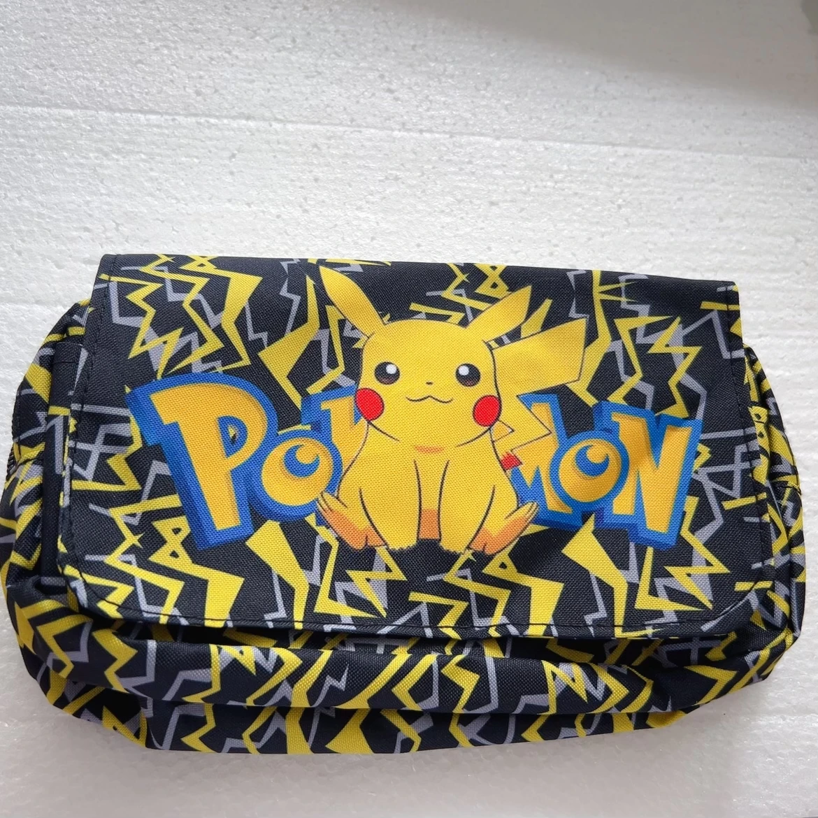 Pokemon Cartoon Large Capacity Pencil Case Pikachu Pen Bag Fully Printed Flap Stationery Box Cute Anime Bags Students Supply image 2