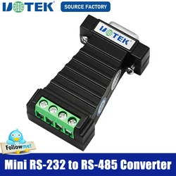 UOTEK Mini RS-232 to RS-485 Converter RS232 To RS485 Conversion Adapter DB9 Connector UT-2211 Half Duplex