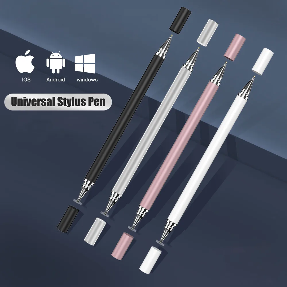 Universal 2 in 1 Stylus Pen Drawing Tablet Capacitive Screen Caneta Touch Pen for iOS Android iPad Smart Pencil Accessories