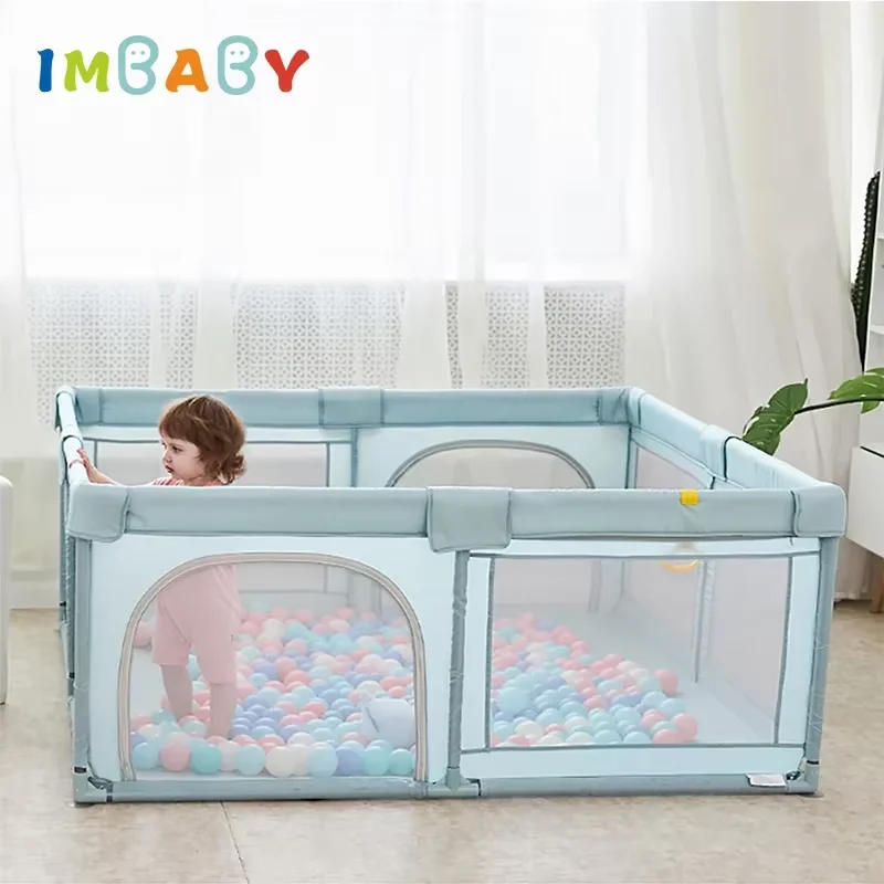 Parque infantil IMBABY para niños, parque infantil grande para bebés con protección de espuma, parque infantil de suelo para niños, parque infantil de alta calidad