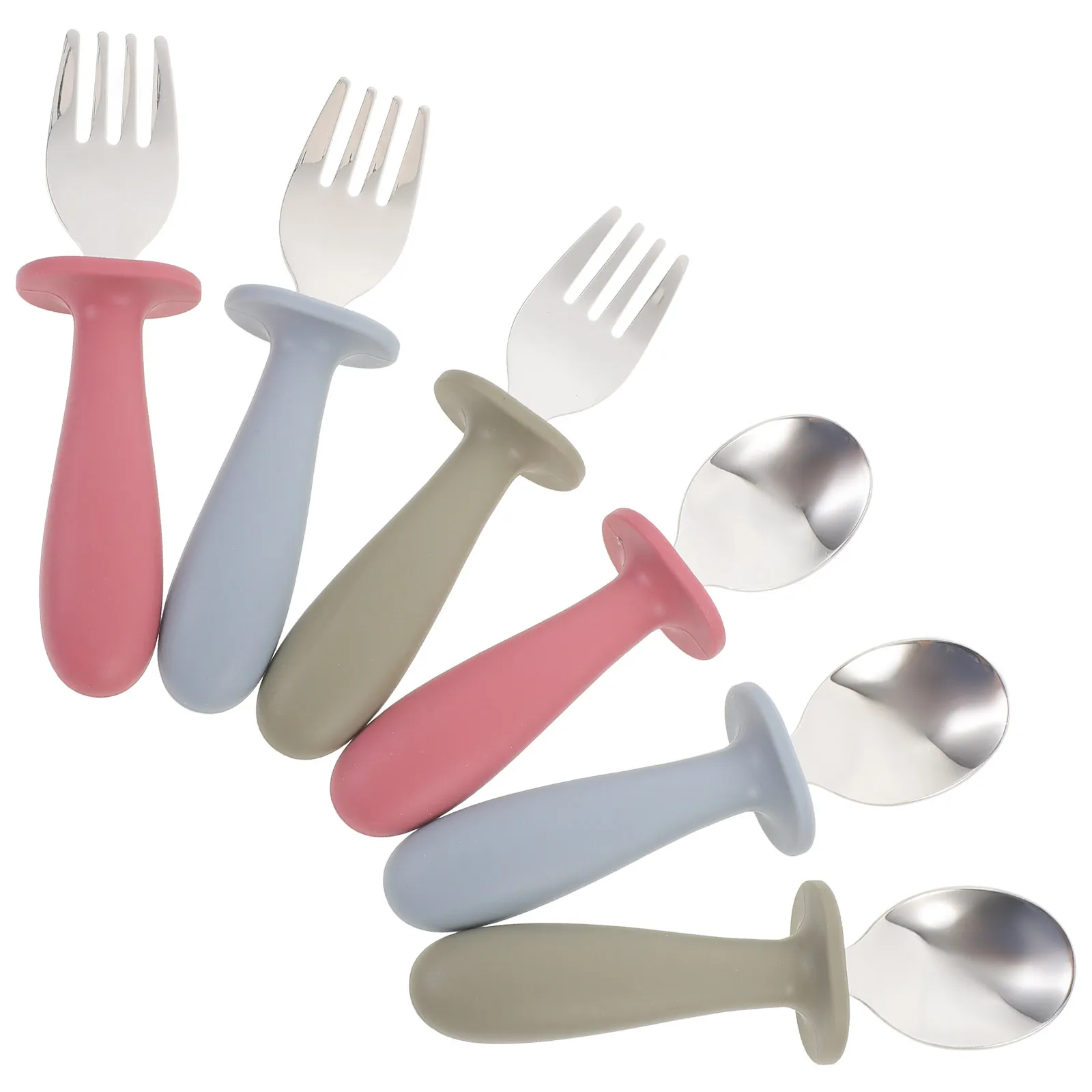 ensemble-de-6-fourchettes-et-cuilleres-pour-tout-petits-en-acier-inoxydable-et-silicone-couverts-d'apprentissage-pour-bebe-legers-faciles-a-ranger-vaisselle-pour-tout-petits