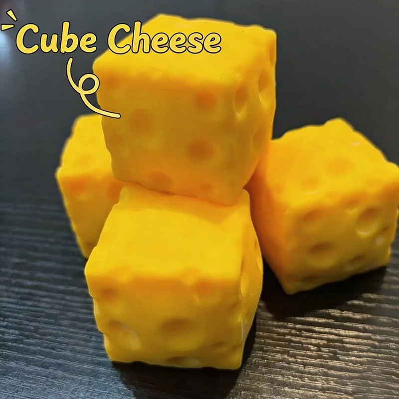 5CM Cheese Squeeze Toy Extra Large Size Cheese Squishy Fidget Toys Slow Rebound Shapeable Venting Ball for Adults Gifts 2026 New
