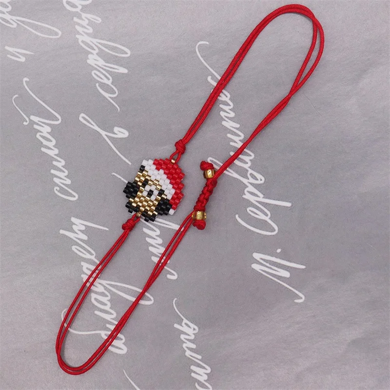 ZHONGVI ميوكي سوار مُزين بالخرز للأطفال لطيف الحيوان ديناصور الباندا تصميم أساور Pulsera موضة بوهو مجوهرات للهدايا فتاة #5