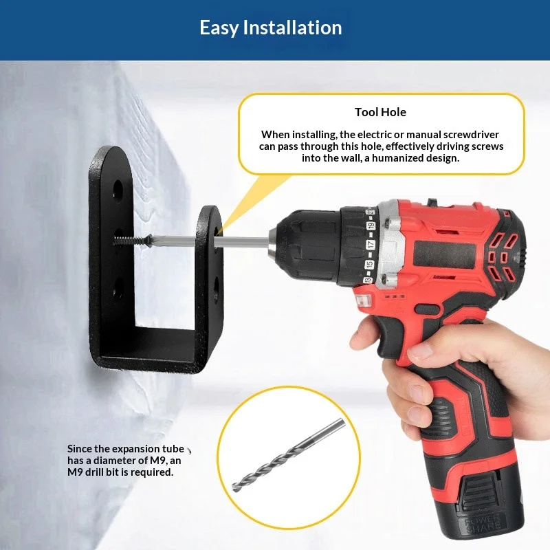 Heavy Duty Wall Mounted Door Latch Bolt Carbon Steel Exhibition Bracket Hook Door Bolt Anti-theft Door U-type Bracket Hardware