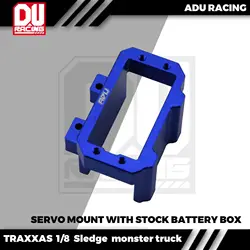 ADU Racing SERVO MOUNT CNC 7075-T6 ALUMINUM FOR TRAXXAS 1/8 SLEDGE