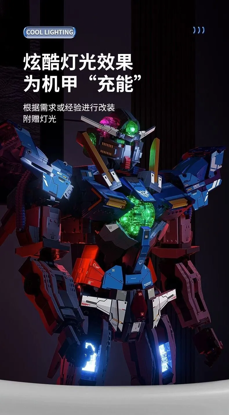 High Difficulty Assembleable Mecha Brick Toy, K-Box V5012 S-Class Mechanical Robot Building Block Model