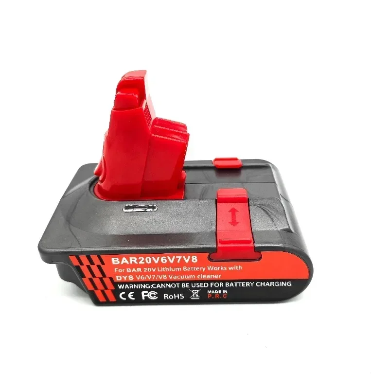 BAR20V6V7V8 Battery Adapter for Dyson V6V7V8 Tools for Bauer 20V Li-ion Batteries Converts To for Dyson V6 V7 V8 Vacuum Cleaners