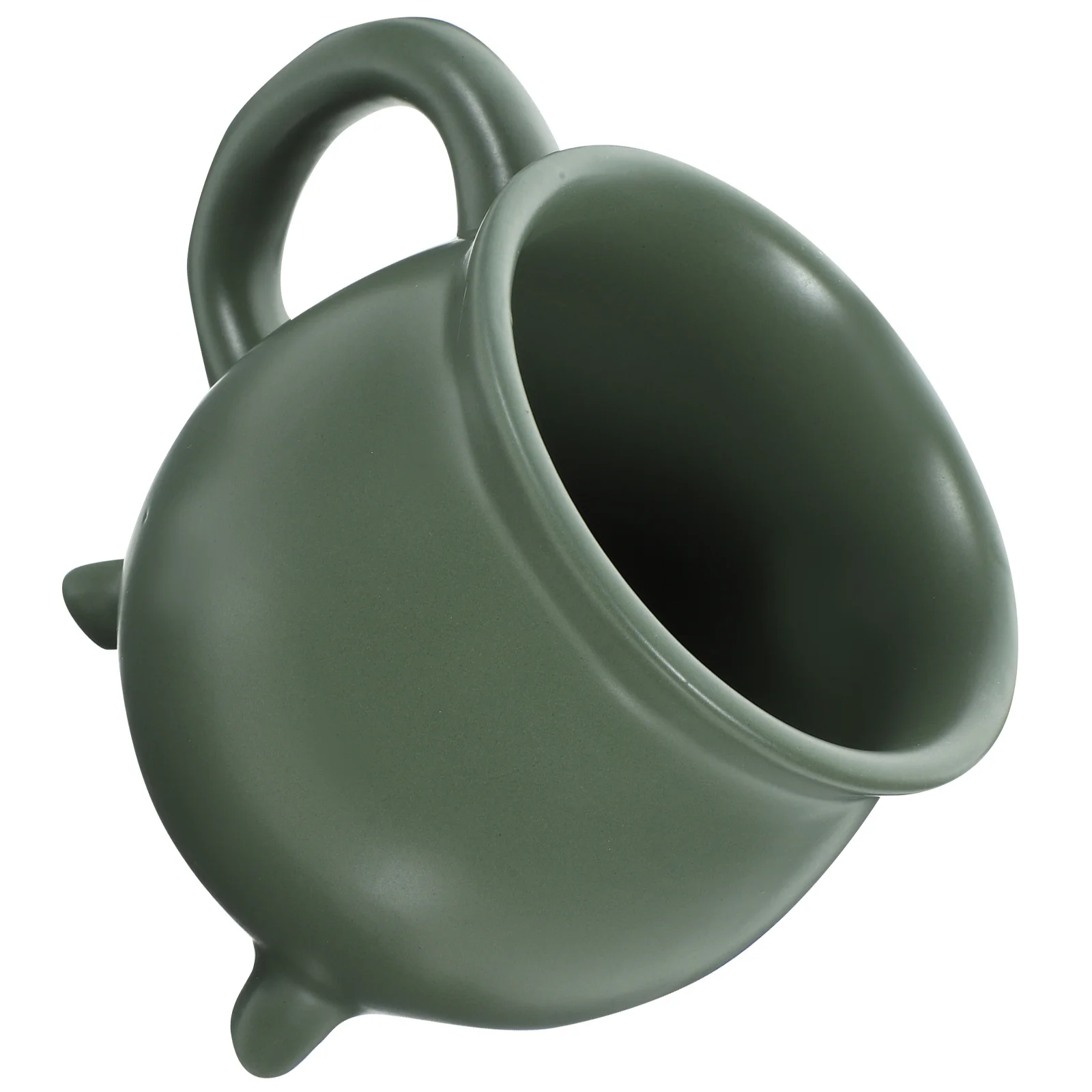 

Ergonomic Handle Mug Ceramic Cauldron Mugs Practical Cup Medieval Drinking for Halloween