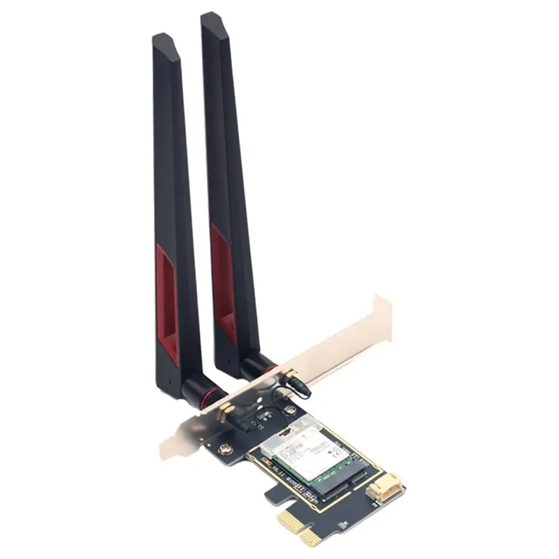 A23F-7265AN Wifi 5 Card With 10DB Antenna Dual Band 2.4G/5Ghz AC300M Bluetooth 4.0 PCI-E Wireless Network Card For PC