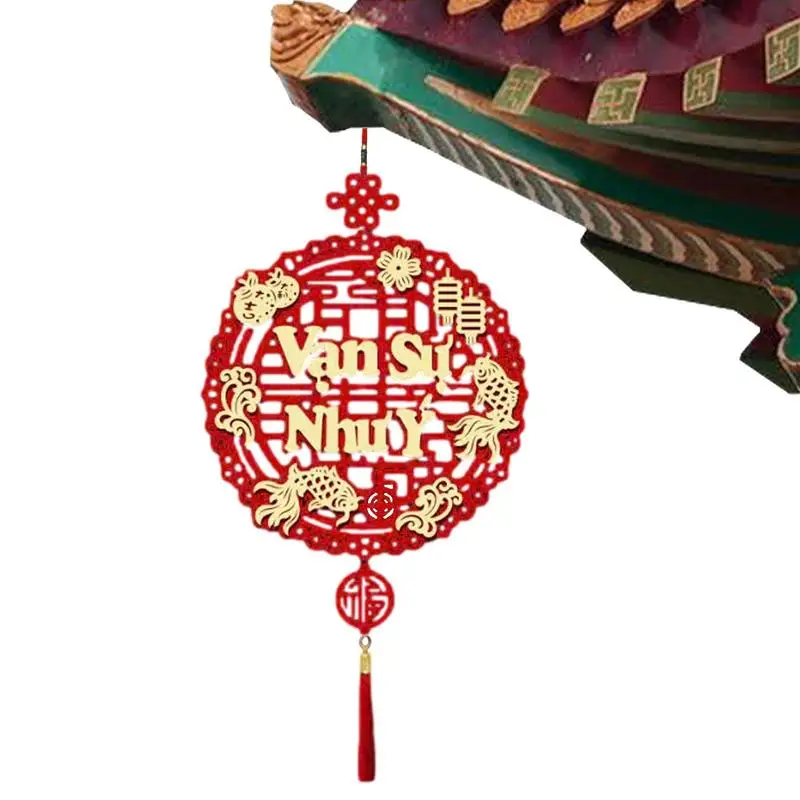 Chinees Nieuwjaar Decoraties 2024 Vietnam Nieuwjaar Hangend Ornament Lente Festival Deur Muur Decor Nieuwjaar Kwastje Hanger nieuw