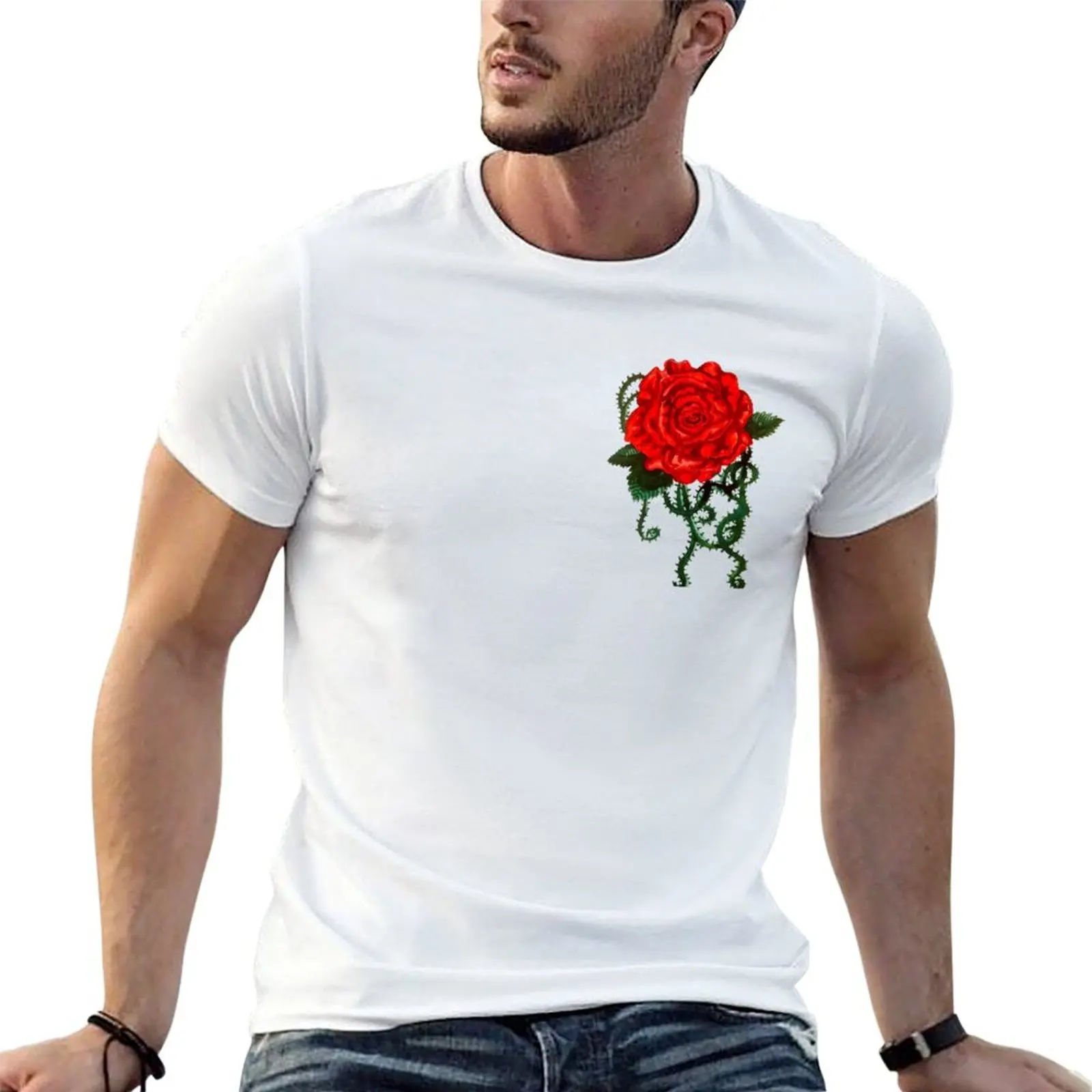 

graphic T-Shirt mens Red shirts t man Rose Tangley shirt graphic t