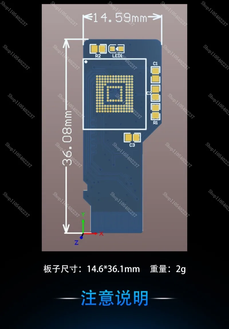 For EMMC To TF Card Module BGA153 BGA169 To Micro SD Card MMC Card
