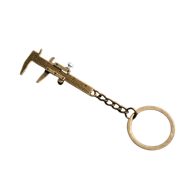  50mm Keychain Vernier Caliper Sturdy Alloy Small Measuring Tool