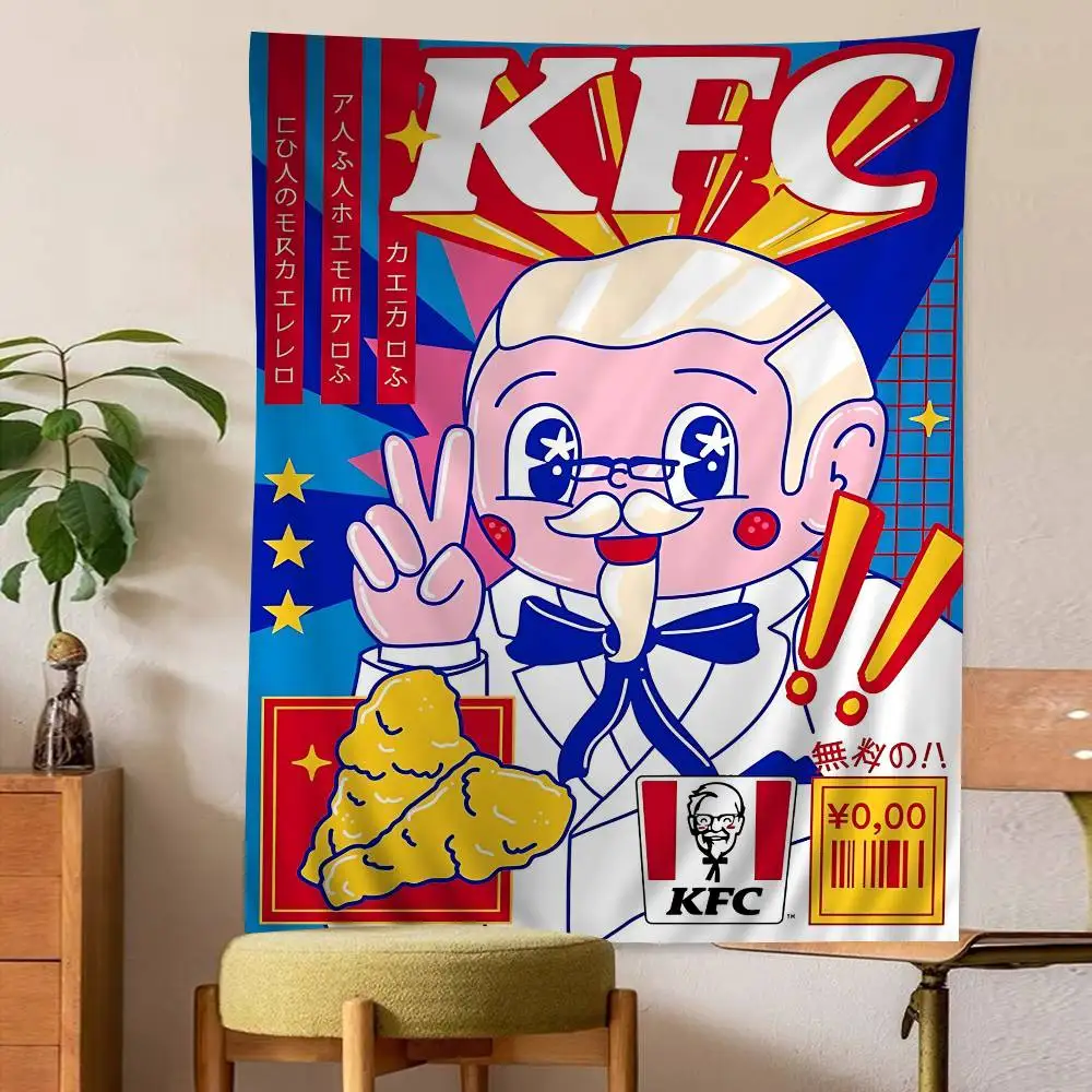 

K-KfcS LOGO DIY Wall Tapestry For Living Room Home Dorm Decor Wall Art Decor