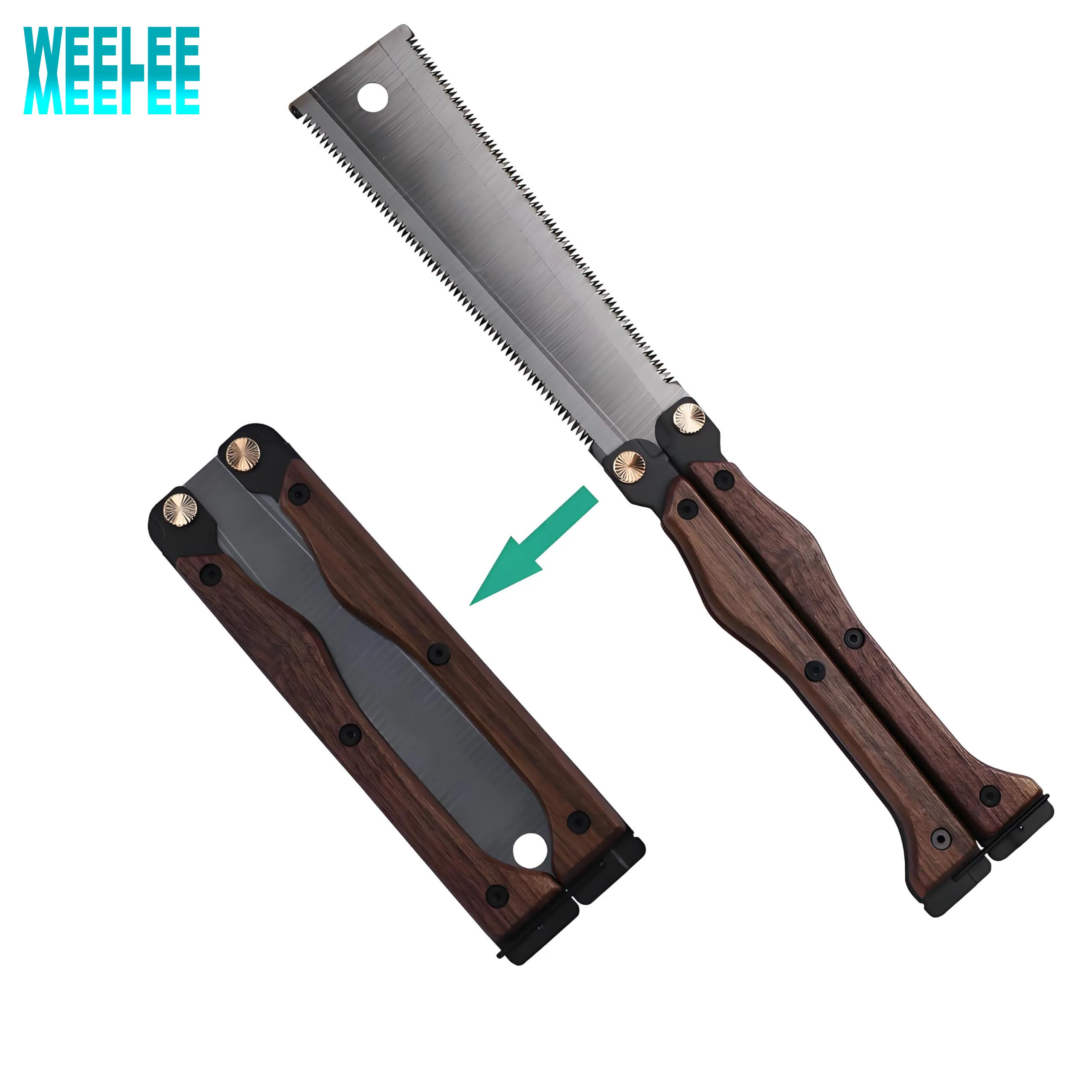 Складная ручная пила, маленькая ручная пила 5,5 дюйма, 11/15TPI, двухсторонняя пила SK5, стальная пила по дереву для деревообработки, кемпинга