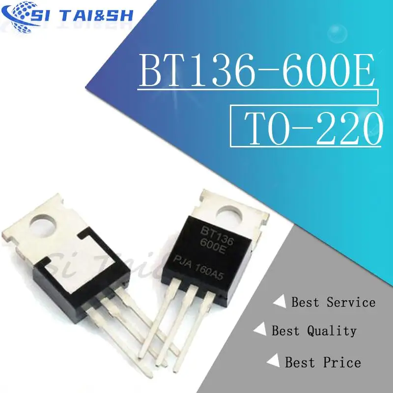10Pcs/Lot BT136-600… - image