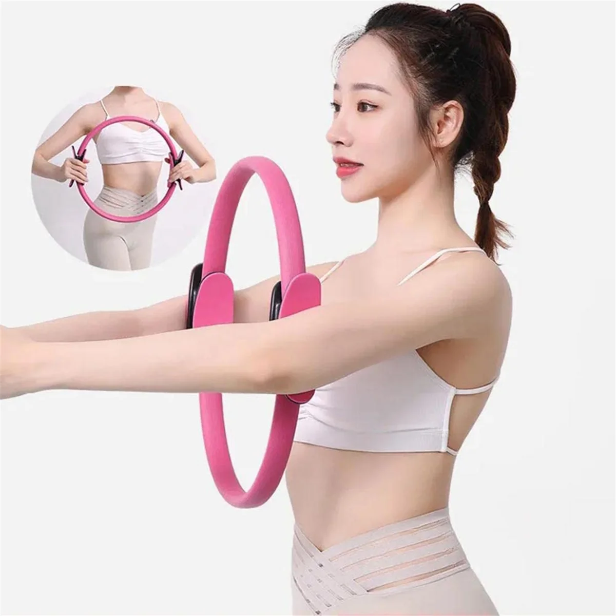 Pilates Circle for & Sculpting Inner & Outer Thighs Yoga Pilates Ring for Abs and Legs Weight Loss