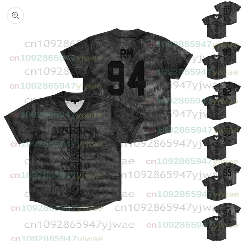 T-shirt de baseball décontracté pour fille, motif 3D imprimé, collection 2026 World Tour, cadeau pour fans Kpop, vêtements de rue d'été pour hommes et femmes