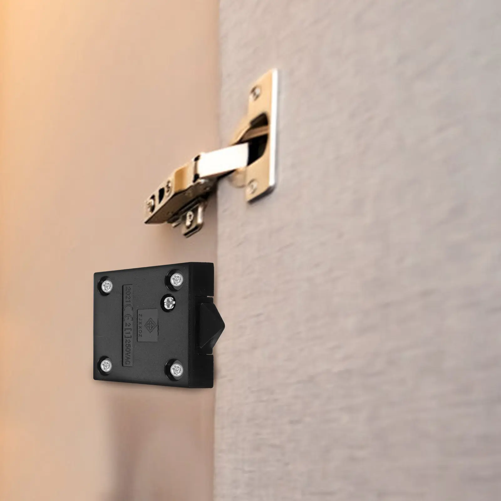 Door Switch Wardrobe Auto Reset Light on Off Switch Cabinet Door Controlled Electrical Lamp Touch for Closet Pantry Cabinet