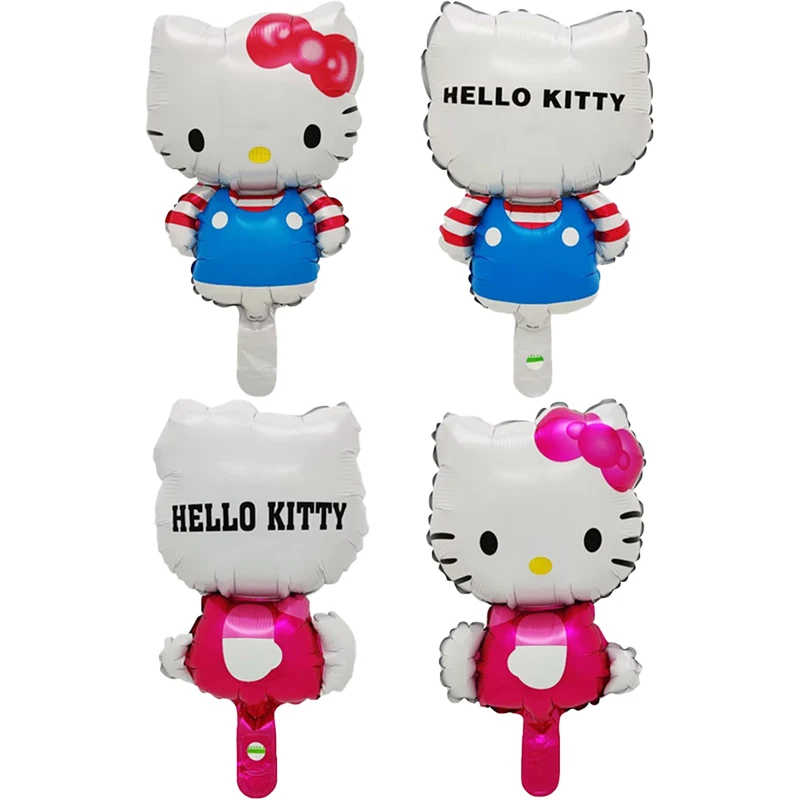 Mini Cartoon Kawaii Hello Kitty Balloon Sanrio Anime Character Modeling Balloon Kids Happy Birthday Party Decoration  Balloon