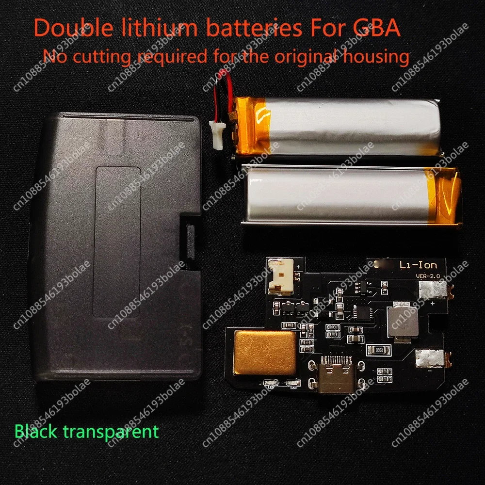 Rechargeable Battery Module 1800mAH Li-ion USB-C for Game Boy Advance Universal Lithium Battery Mod for GBA Highlight