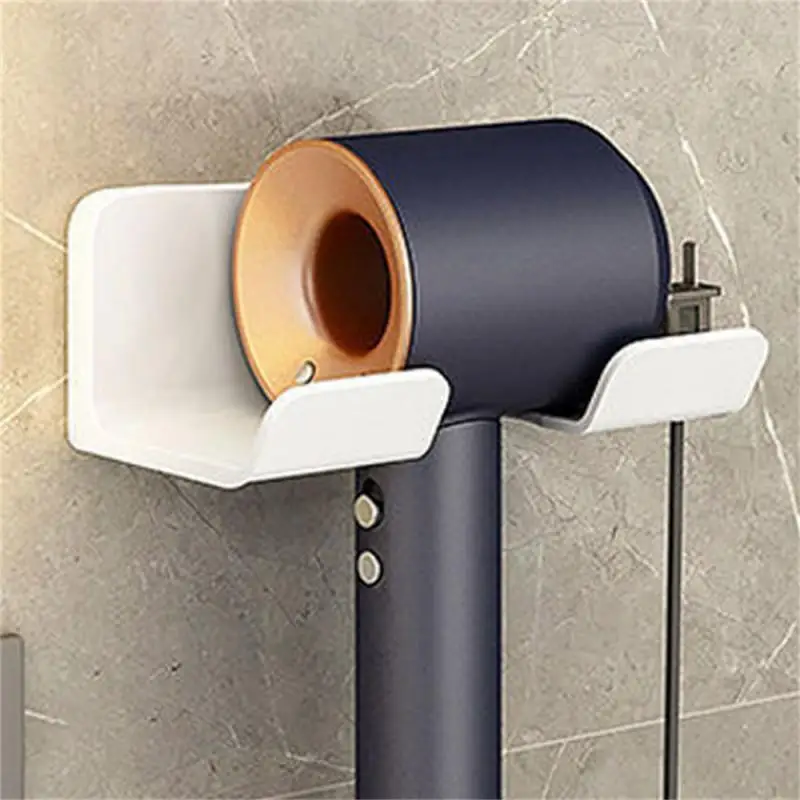 1~5PCS Bathroom Hair Dryer Holder Blower Home Organizer Adhesive Wall Mounted Nail Free No Trace Stickers Hair Care Dryer