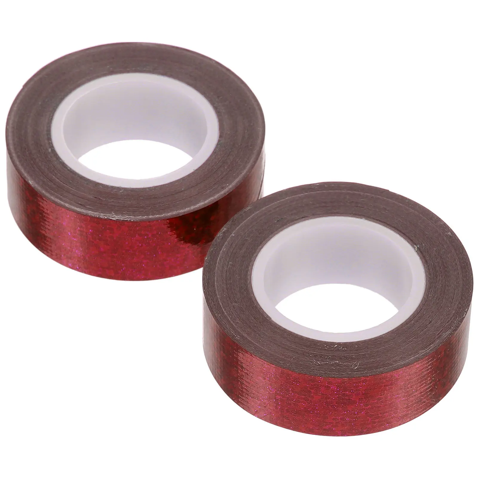 

2 Rolls Strong Adhesive Duct Tape Glitter Finish Heavy Duty Waterproof Tape for Crafting Sealing and Household Repairs