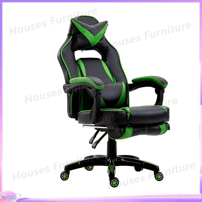High Back Adjustable Racing Style Gaming Chair with Reclining Function Ergonomic Office Chair for Gamers Computer Users PVC