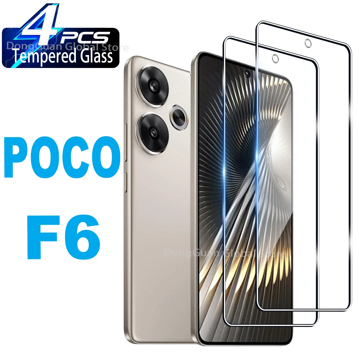 9H Tempered Glass For Xiaomi POCO F6 Screen Protector Glass Film