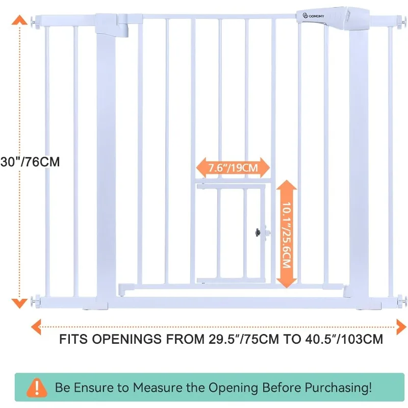 Imagem -02 - Durável Pet Gate para Escadas Portas House Fácil Caminhada Através Dog Fence se Adapta a Aberturas 295 405