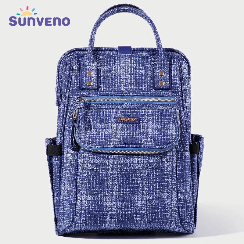 Sunveno-Bolsa de pañales de moda, cambiador de pañales de alta calidad, mochila de maternidad, organizador de cochecito, bolsas de bebé para mamá,