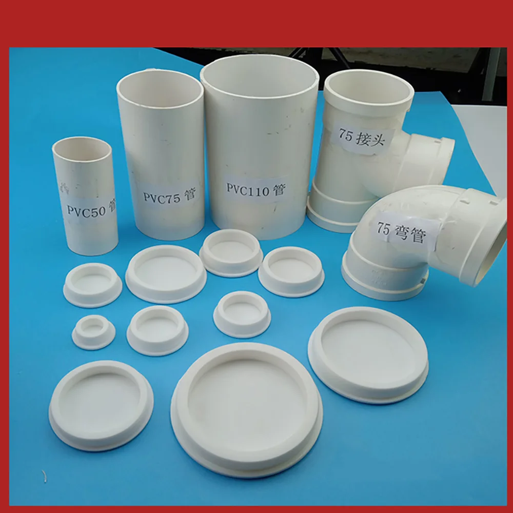 18-106mm T-Type Cover Seal Hole Plugs Blanking End Caps Water Pipe Male Stopper Crafts Hobby DIY White Silicone Rubber Seal Plug