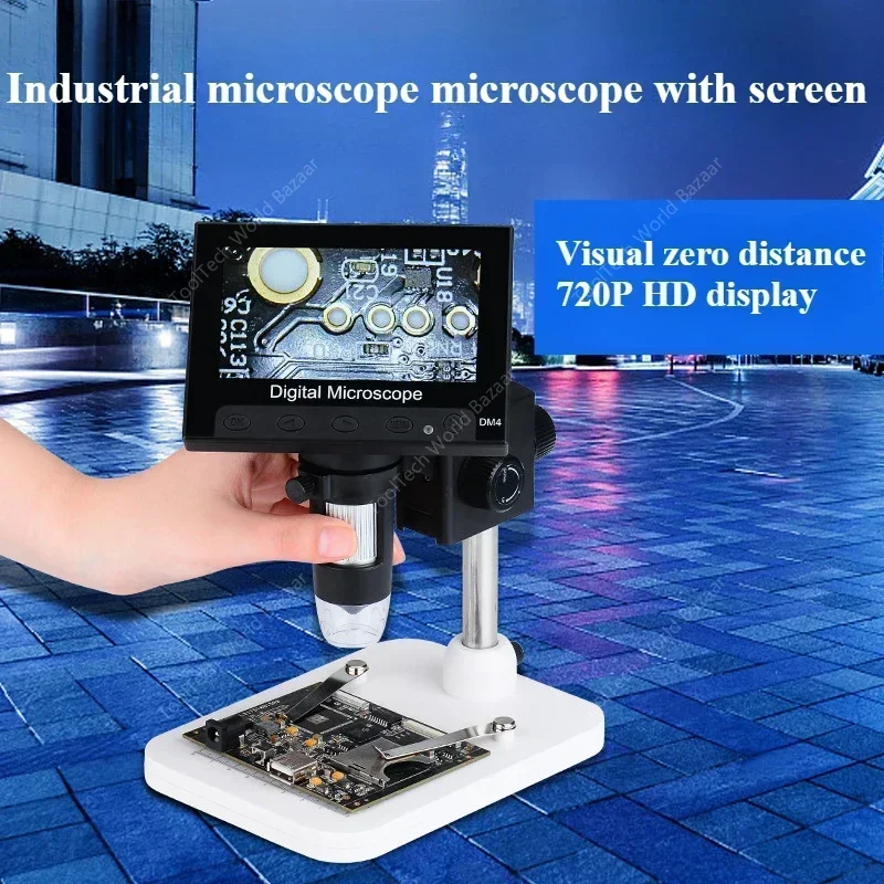 4.3 inch screen DM4 electron microscope circuit repair microscope industrial magnifying glass spot