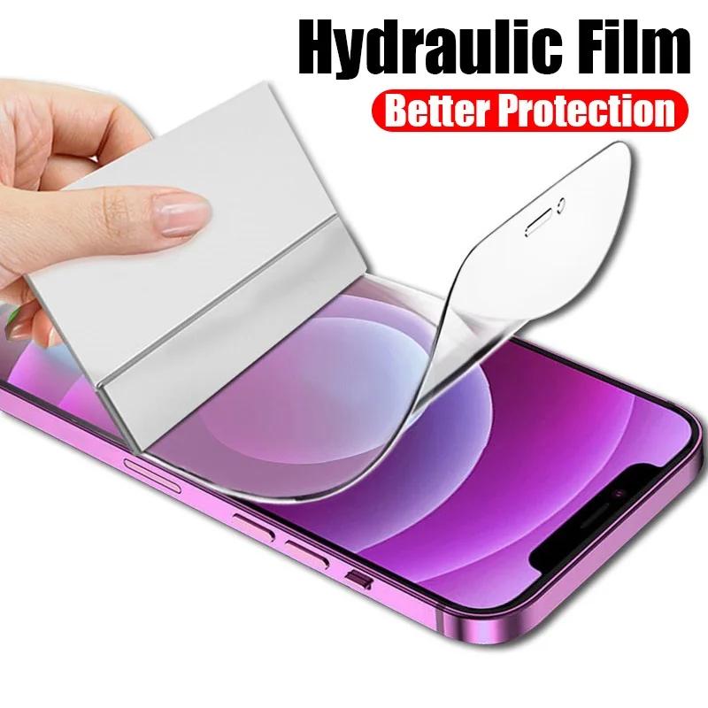 Hydroger Film for iPhone 11 12 13 Pro XR X XS Max Screen Protector for iPhone Mini 7 8 6 6S Plus Film