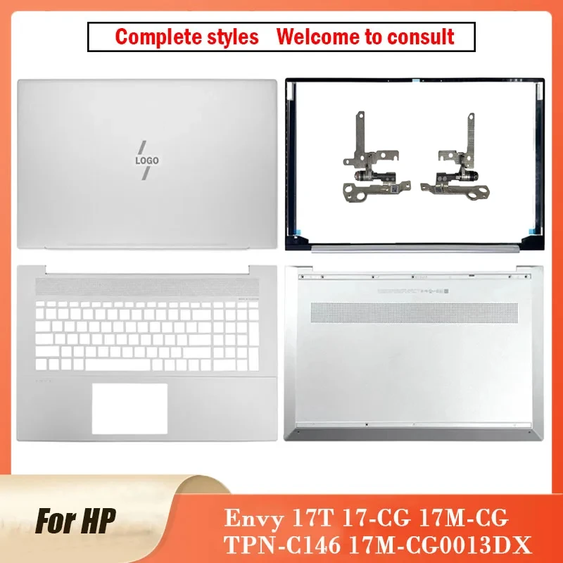 Original For HP Envy 17T 17-CG 17M-CG TPN-C146 17M-CG0013DX Laptop LCD Back Cover Front Bezel Palmrest Bottom Case Hinge 17