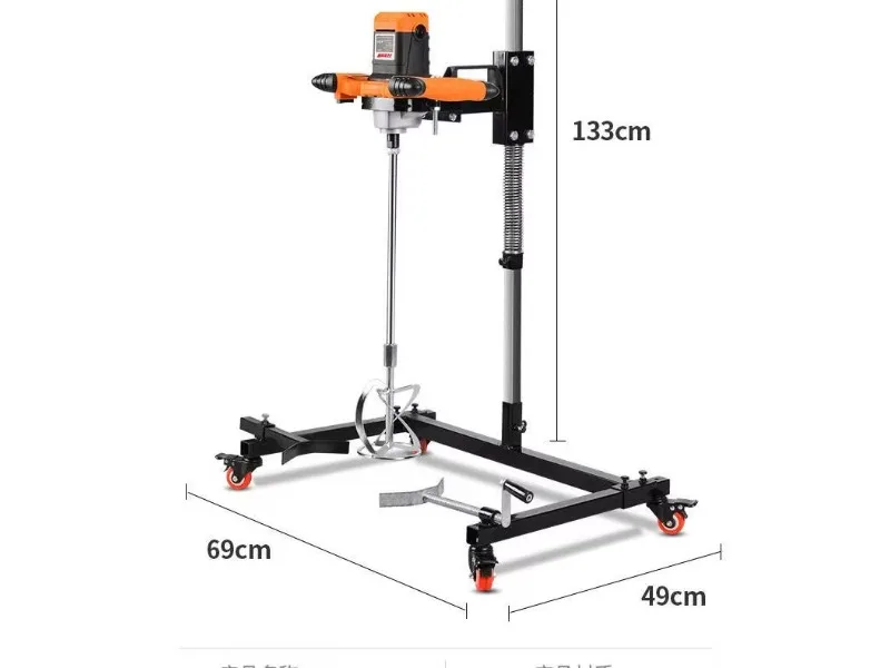 New industrial liquid mixer mixer fixed frame cement paint putty powder pump motor gear core chemical coating